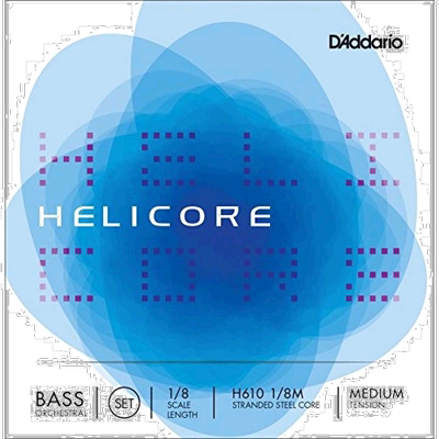 【日本直邮】Helicore Orchestral低音提琴套弦1/8M 中等张力