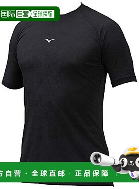 【日本直邮】美津浓Mizuno透气轻量圆领短袖T恤12JA0P3709黑色S