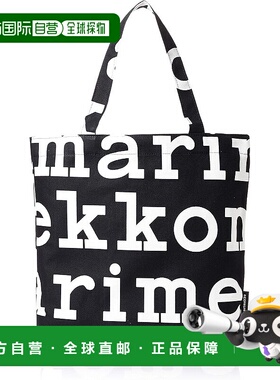 日本直邮【日本直邮】Marimekko 手提包NOTKO LOGO 黑/白MP-04731