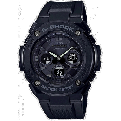【日本直邮】卡西欧G-SHOCK G-STEEL太阳能GST-W300G-1A1JF男士黑