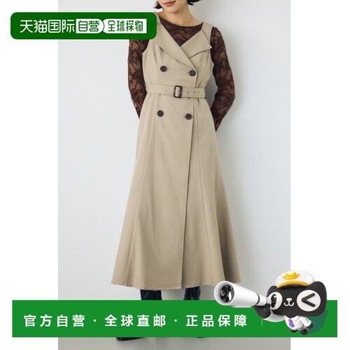 日本直邮AZUL BY MOUSSY 女士 风衣式背带裙 250J【付后1h可退】