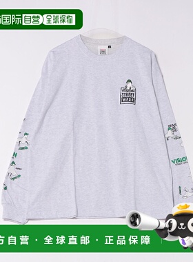 1h可退 日本直邮VISION STREET WEAR 幽灵图案印花长袖T恤 822456