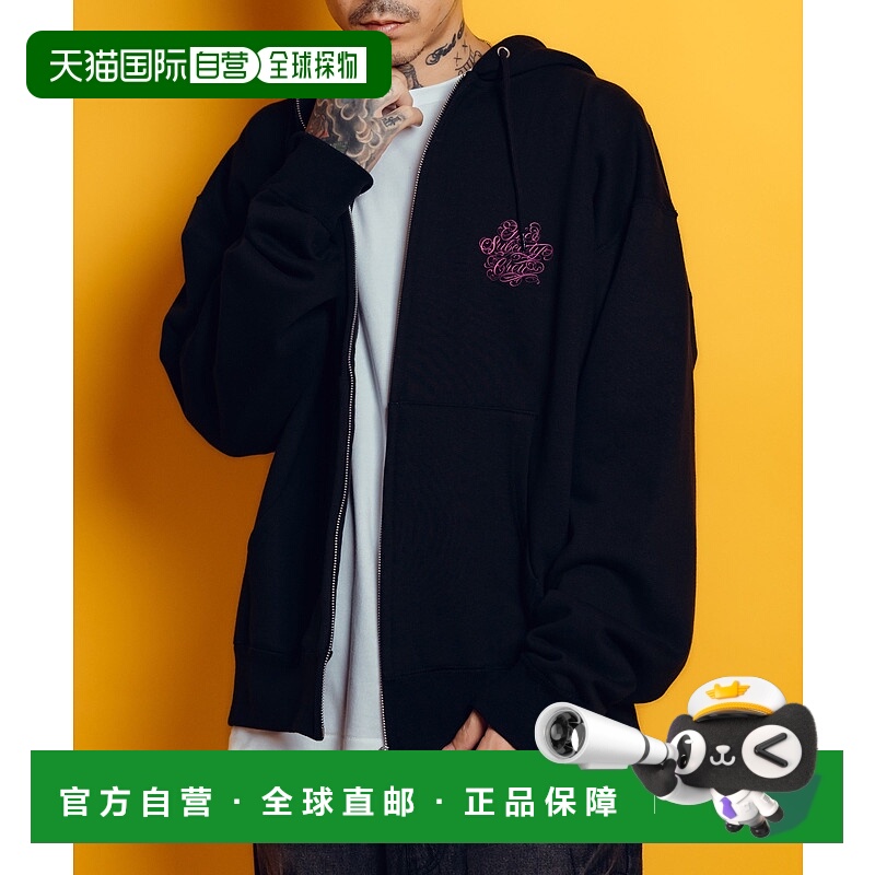 1h可退 日本直邮Subciety 男女同款 加厚连帽衫 西海岸风印花半拉