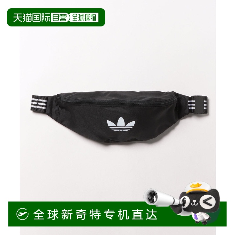 1h可退 日本直邮adidas男士多功能收纳运动腰包JX0223黑/白 69870