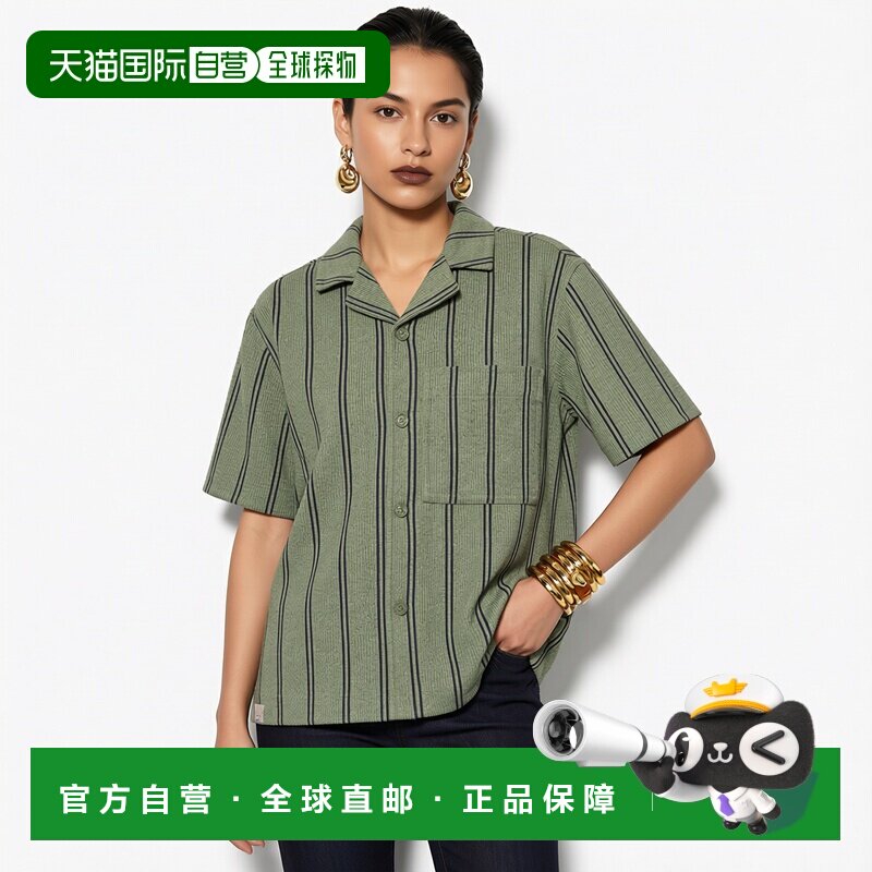 日本直邮Zara复古保龄球衬衫短袖