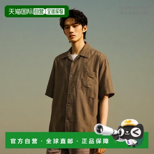 衬衫 亚麻短袖 长谷川主理天然 CAHLUMN 日本直邮官方授权