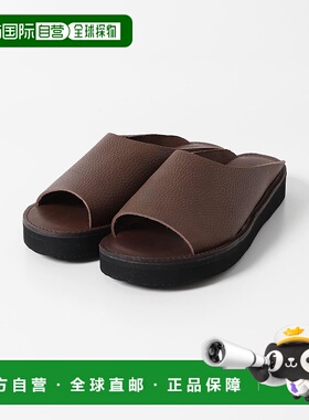 1h可退 日本直邮Organic handloom 男装 天然皮革简约滑轨凉鞋 舒