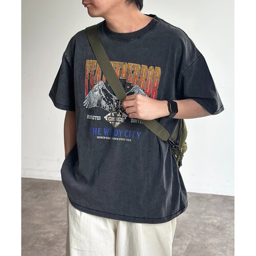 1h可退 日本直邮CPCM男女同款粉霜工艺复古风T恤 PGM2061306A0001
