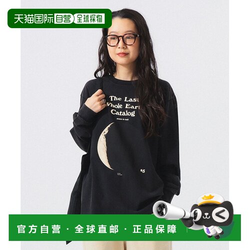日本直邮WHOLE EARTH CATALOG女士长袖印花T恤 13140659412