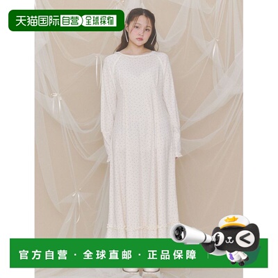 日本直邮merry jenny 女士 碎花提花保暖连衣裙 282640301201