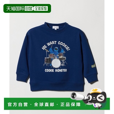 1h可退 日本直邮SESAME STREET 儿童 宽松版型 半袖连帽卫衣 角色