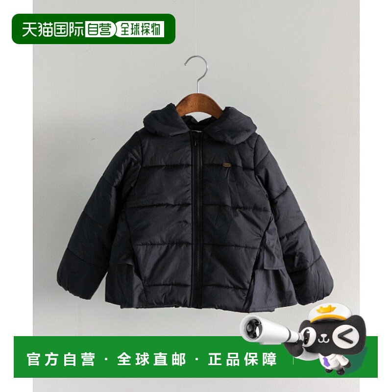 1h可退 日本直邮BRANSHES 儿童 芙蓉棉服 女童荷叶边外套 双口袋