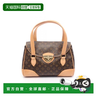 日本直邮中古LV路易威登女包B级9新Beverly GM涂层/防水帆布单肩