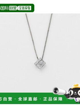 日本直邮日潮 agete 阿卡朵PT950/PT850钻石项链白色 均码白金