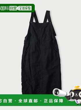 日本直邮45R 靛蓝色 亚麻人字纹 罩裙