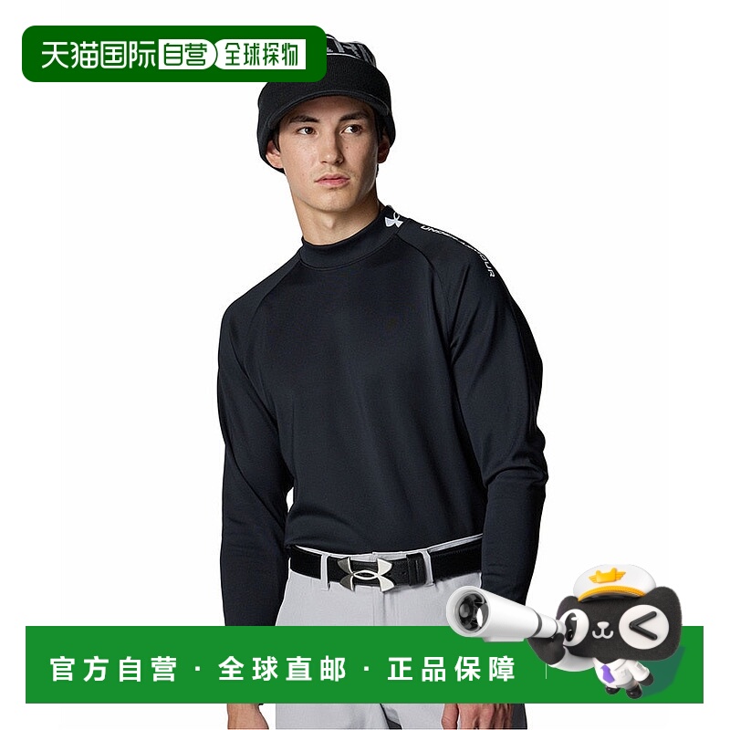日本直邮UNDER ARMOUR 男士高尔夫长袖高领针织衬衫 [6007931 001