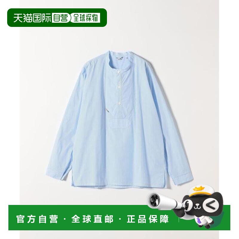 1h可退 日本直邮SHIPS modAS 衬衫 纯棉 条纹 圆领 套头衫