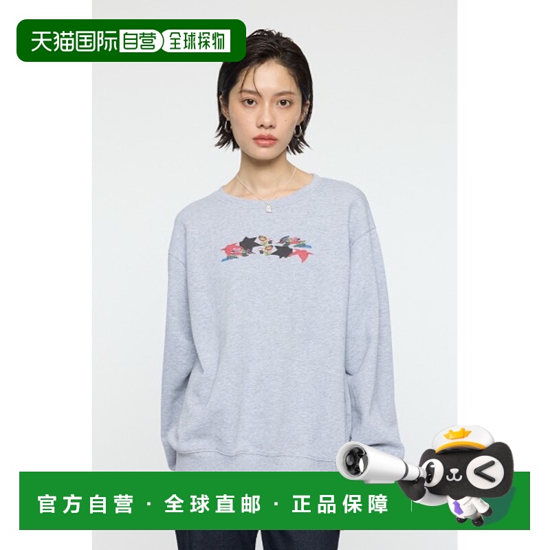 1h可退 日本直邮PROJECT U 女装 联名艺术印花宽松连帽卫衣 刺绣