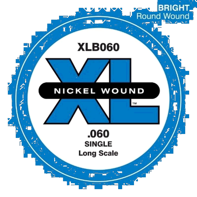 【日本直邮】达达里奥 贝司玫瑰琴弦 NICKEL 长尺寸 .060 XL B060