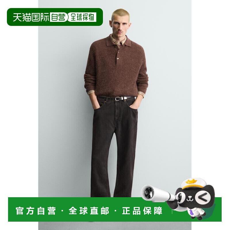 日本直邮Zara皮革钩扣皮鞋运动套装