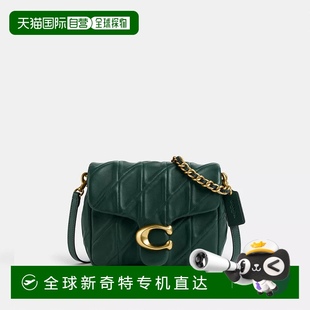 Forest 日潮跑腿Coach蔻驰 Brass TIMES SQUARE绗缝单肩斜挎包