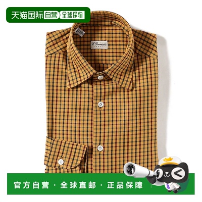 1h可退 日本直邮ERRICO FORMICOLA 男士塔特索尔常规领衬衫 21110