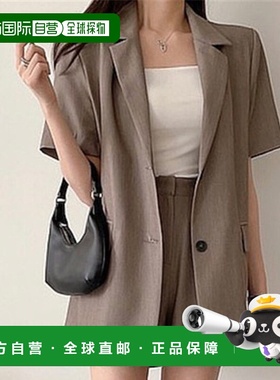 1h可退 日本直邮WEGO 女士短袖西装外套 DF25SM04L0003