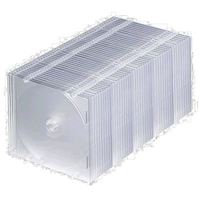 【日本直邮】SANWA SUPPLYDVD/CD盒1张透明50张套FCD-PU50C