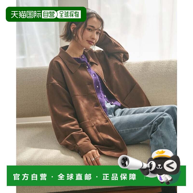 日本直邮NICE CLAUP 秋季必买仿绒面皮连体工装外套