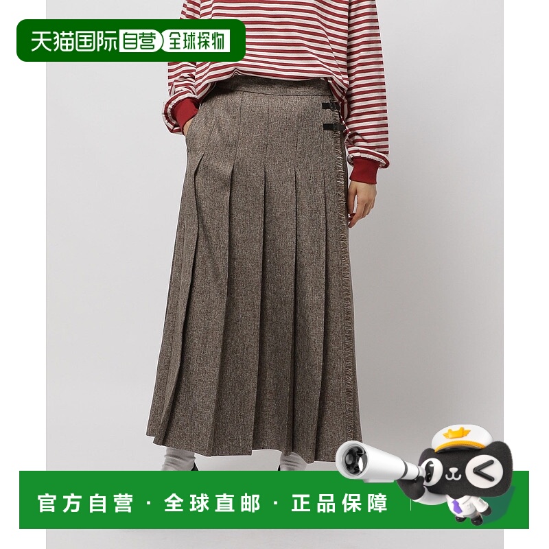 1h可退 日本直邮niko and... 女装 弹性显瘦 英伦风伞摆百褶裙 32