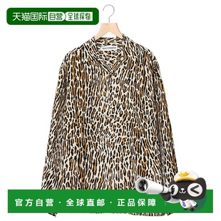 日本直邮WACKO 夏威夷衬衫 MARIA 豹纹长袖 24FWEWMSHI 男士 1h可退