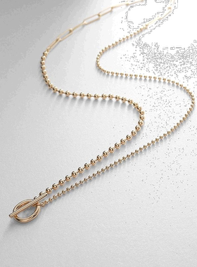 日潮跑腿COCOSHNIK 球形PC链条项链 40