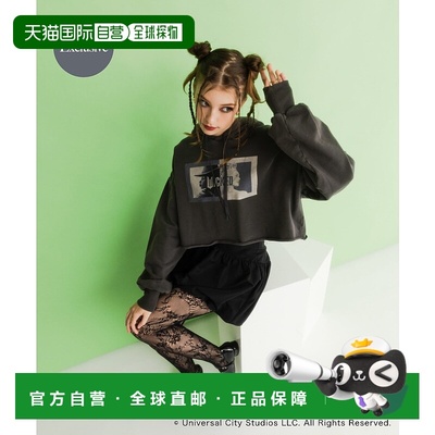 1h可退 日本直邮SENSE OF PLACE 女装 WICKED联名宽松短款连帽衫