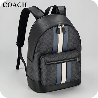 日本直邮男士蔻驰双肩包 Philippines CV922 QBOH0炭灰色/牛仔蓝/