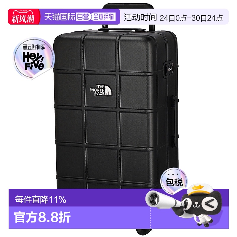 日本直邮THE NORTH FACE北面户外手提箱黑色男女通用经典大牌ALL