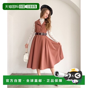 1h可退 日本直邮an another angelus 女装 宽松开领背心连衣裙 合