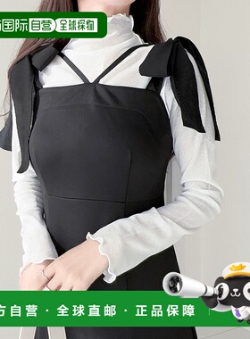 1h可退 日本直邮mily billet 女士优雅挥动蝴蝶结吊带连衣裙 mi10