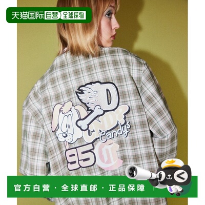 1h可退 日本直邮Candy Stripper 男女同款拼接格纹长款衬衫连衣裙