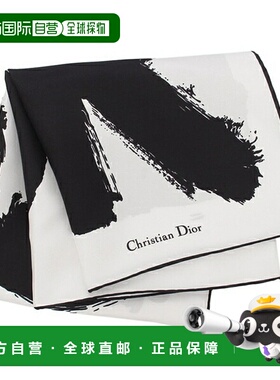 日本直邮Christian Dior 围巾 头巾 黑色 白色 女士 45MID090I616