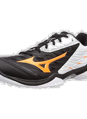 【日本直邮】Mizuno美津浓 羽毛球球鞋 黑色x橙色x白色 23cm 4E