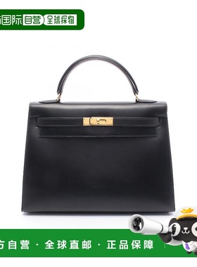 1h可退 日本直邮中古Hermes爱马仕女包B级9新Kelly32凯利32牛皮手