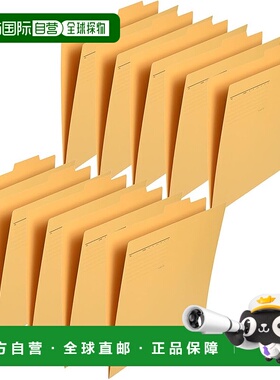 【日本直邮】Plus File 个人文件夹 再生纸 A3 黄色 10 张 FL069I