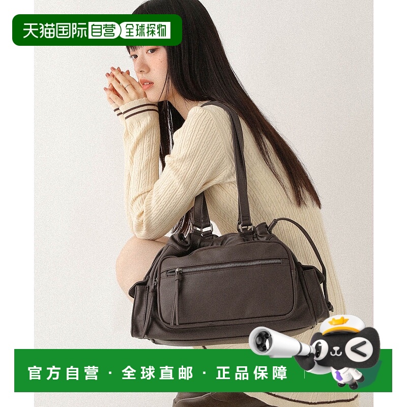 1h可退 日本直邮Heather 女装 多口袋2WAY斜挎包 皮革风格设计 60