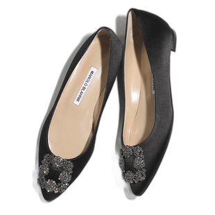 日本直邮MANOLO BLAHNIK 高跟鞋 HANGISIFLAT FMC SATIN 9XX 0348
