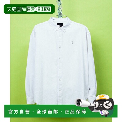1h可退 日本直邮HUF男女同款宽松长袖衬衫 MEGABLAST系列 胸前刺