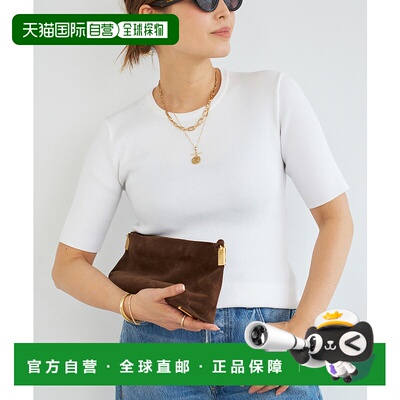 1h可退 日本直邮Deuxieme Classe 女士弹力罗纹圆领针织衫 250805