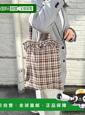 1h可退 日本直邮Lattice 女装 花瓣刺绣荷叶边托特包 BA25A5SNA25