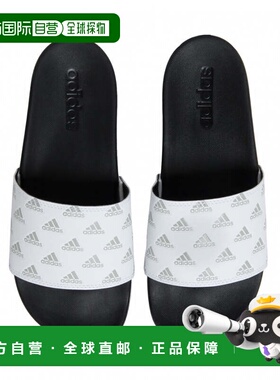 日本直邮adidas 阿迪雷塔舒适凉鞋 [GV9737] 白色×黑色 凉鞋