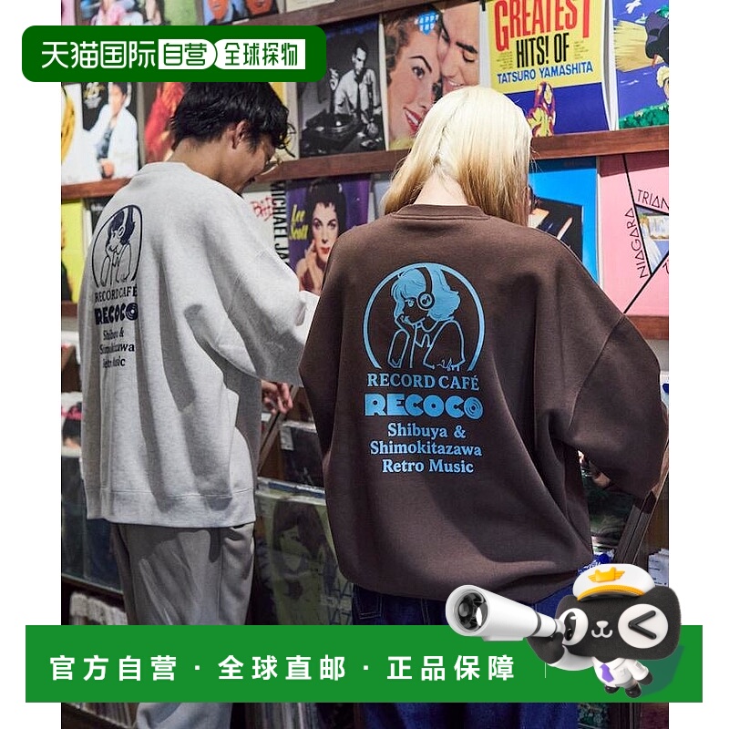 1h可退 日本直邮FREAK'S STORE 男装 别注系列大廓形印花休闲卫衣