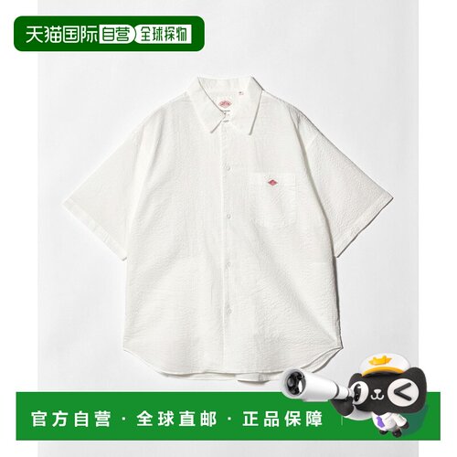 日本直邮DANTON 男士 棉质凹凸感logo衬衫 12164000003